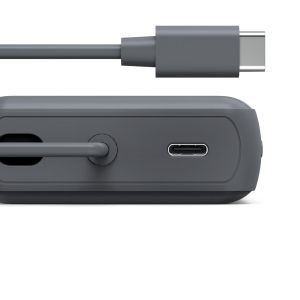 Hama “Travel” Power Pack with Cable, 10000mAh, 2 Outputs: 2x USB-C, anthracite