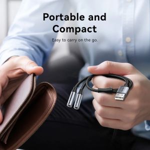 Vention USB Sound card 2-Port 0.25M Gray - CVHHC