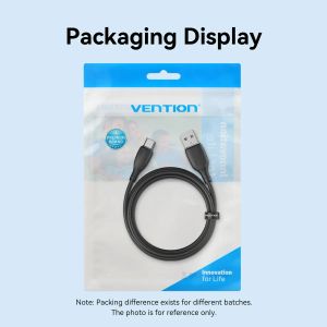 Vention USB 2.0 A Male to C Male 3A 0.25M Black - CTWBC