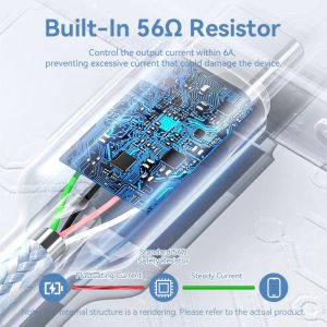 Vention Кабел USB 2.0 A Male to C Male 1.0M Black 6A Fast Charge - CTOBF