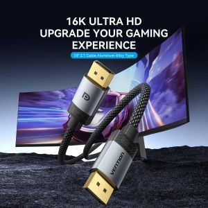 Vention Кабел Cable - Display Port v2.1 DP M / M Black 16K@60Hz, 3M - HGBHI