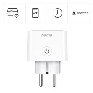 HAMA Смарт мини контакт, Wi-Fi, Гласов контрол, 3680 W