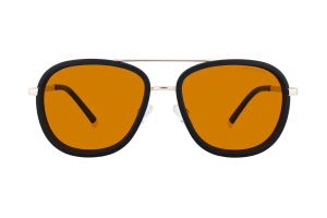 GUNNAR Dume Computer Glasses - Gold - Amber Max