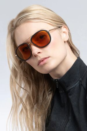 GUNNAR Dume Computer Glasses - Gold - Amber Max