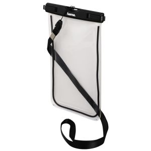 Чанта за смартфон HAMA Playa, Размер XXL, Водоустойчива IPX8, Прозрачен/Черен