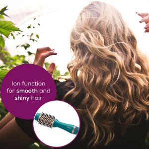 Electric hair brush Beurer HC 45 Ocean 2-in-1 volumising hair dryer brush, ionic function, ceramic coating, 1000W, 2 heat and blower settings incl. cold air function