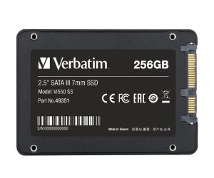 Hard drive Verbatim Vi550 S3 2.5" SATA III 7mm SSD 256GB