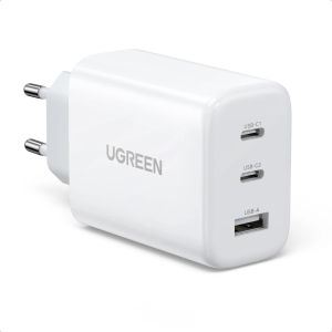 Ugreen универсално зарядно за стена Charger Wall 65W GaN CD275, 1 x USB-A, 2 x Type-C - 90496