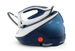 Steam generator TEFAL GV9221E0 ProExpress Protect, blue, 2600W, electronic temp settings, 7.6bars, 140g/min, steam boost 550g/min, Durilium Airglide Autoclean Ultra Thin soleplate, AD, AO, removable water tank 1.8L, calc collector, lock system, fast heat 