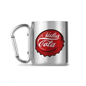 Чаша ABYSTYLE FALLOUT Mug Carabiner Nuka Cola, Метална, Сребрист