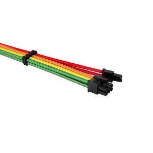 1stPlayer Custom Modding Cable Kit Rainbow - ATX24P, EPS, PCI-e - RB-001