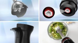 Blender Bosch MSM4B670, SER4, Blender, ErgoMaster, 1000 W, Dynamic Speed Control, QuattroBlade System Pro, Included Blender, Measuring cup, Food processor & Stainless steel whisk, Black, anthracite