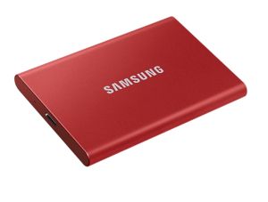 SAMSUNG Portable SSD T7 1TB external USB 3.2 Gen 2 metallic red