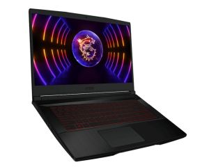 Laptop MSI Thin GF63 12UC, i5-12450H (8C/12T, 12 MB, up to 4.40 GHz), 15.6" FHD (1920x1080), 144Hz, IPS-Level, RTX 3050 4GB GDDR6, 8GB DDR4 (3200MHz), 512GB NVMe PCIe SSD Gen4x4, Red Backlit Gaming Keyboard, NO OS, Black