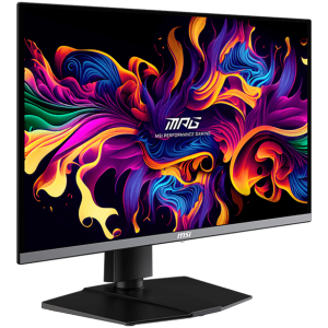 MSI MPG 271QRX QD-OLED Gaming Monitor, 27" 360Hz, WQHD (2560x1440) 16:9, QD-OLED Anti-Reflection, 0.03ms, 250nits, 1500000:1, 178°/178°, AMD FreeSync Premium Pro, Adjustable Stand , 1x DP, 2x HDMI, 1xType-C, 3x USB, 1xHeadphone out, 3Y Warranty