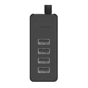 Orico USB2.0 HUB 4 port - USB/Micro USB input, Black - W5P-U2-100-BK-EP