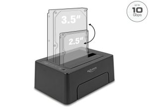 Delock USB Type-C 10 Gbps Docking Station for 2 x SATA HDD / SSD