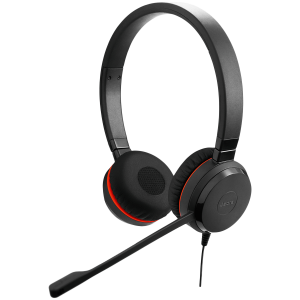 JABRA Evolve 30 II MS stereo Headset on-ear wired USB 3.5 mm jack Certified for Skype for Business