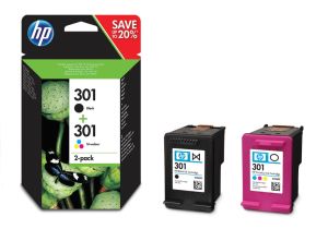 HP 301 original Ink cartridge N9J72AE Combo 2-Pack Standard Capacity Black and Color cartridge