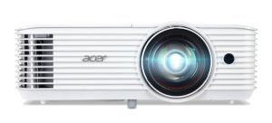 ACER S1386WHn short throw DLP projector WXGA 1280x800 3600ANSI 2880 Eco 20000:1 32dB 24dB Eco HDMI MHL D-Sub RJ45 Composite Audio