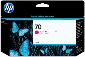 HP 70 original Ink cartridge C9453A magenta standard capacity 130ml 1-pack with Vivera Ink cartridge