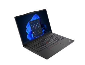 Лаптоп Lenovo ThinkPad E14 G6 Intel Core Ultra 5 125U (up to 4.3GHz, 12MB), 16GB DDR5 5600, 512GB SSD, 14" WUXGA (1920x1200) IPS AG, Intel Graphics, FHD&IR Cam, Backlit KB, Black, WLAN, BT, 3 cell, FPR, DOS, 3Y Onsite