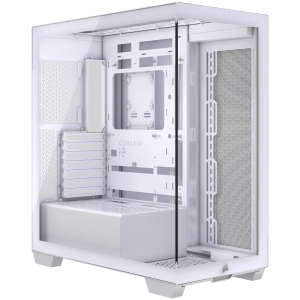Turn mediu din sticlă temperată Corsair 3500X, alb, EAN: 0840006686040