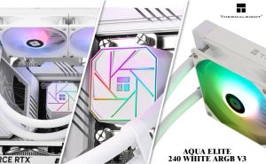 Thermalright водно охлаждане Water Cooling Aqua Elite 240 White A-RGB V3 - LGA1851/LGA1700/AM5