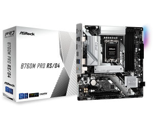 Дънна платка ASRock B760M Pro RS/D4, LGA1700, ATX