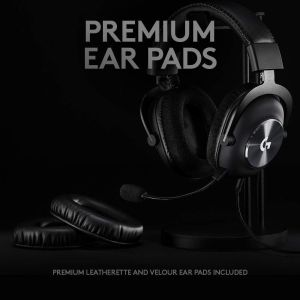 Bundle Gaming Earphone Logitech PRO X + Premium Headset Stand