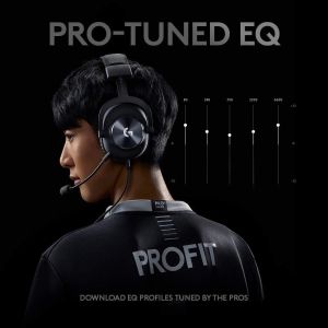 Bundle Gaming Earphone Logitech PRO X + Premium Headset Stand