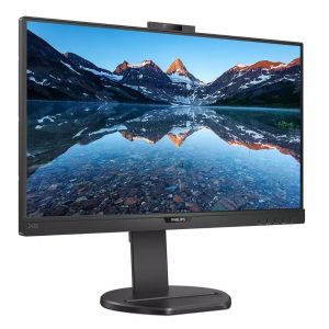 Монитор Philips 243B9H, 23.8" IPS WLED, 1920x1080@75Hz, 4ms GtG, 250cd/m2, 1000:1, DCR 50M:1, Adaptive Sync, FlickerFree, Low Blue Mode, 2Wx2, 2.0MP FHD Cam with mic, Tilt, Height Adjust, Pivot, Swivel, D-SUB, HDMI, DP, USB hub