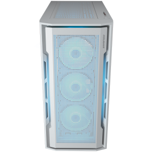 COUGAR | Uniface RGB White | PC Case | Mid Tower / Mesh Front Panel / 4 x 120mm ARGB Fans / TG Left Panel / White