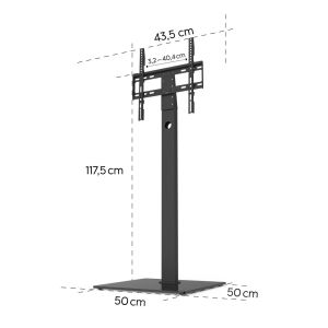 HAMA Стойка за TV, регулируема, 165 cm (65"), до 35 кг, 220868