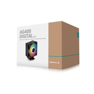 DeepCool охладител CPU Cooler AG400 DIGITAL - Addressable RGB - LGA1700/AM5