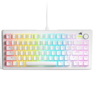 Gaming Mechanical keyboard Glorious GMMK 3 75% White - Fox Linear Switches