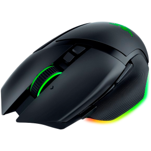 Razer Basilisk V3 Pro - Mouse de gaming fără fir ergonomic, Razer HyperSpeed Wireless, Bluetooth, cablu Speedflex USB tip C, Razer Chroma RGB, Senzor optic Focus Pro 30K, 30000DPI, comutatoare pentru mouse optice Gen-3, roată de înclinare Razer HyperScrol