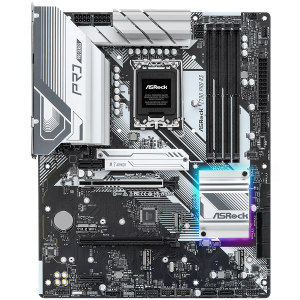 ASROCK MB Desktop Z790 Pro RS (S1700, 4x DDR5, 1x PCIe 5.0 x16, 1x PCIe 4.0 x16, 2x PCIe 3.0 x1, 4x Hyper M.2 PCIe Gen4x4, 8x SATA3 6.0 Gb/s, 2x USB-C, 6x USB 3.2 , 6x USB 2.0, 1x RJ-45 2.5GB Lan, 1x HDMI, 1x DP, ATX