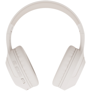 CANYON BTHS-3, Bluetooth headset,with microphone, BT V5.1 JL6956, battery 300mAh, Type-C charging plug, PU material, size:168*190*78mm, charging cable 30cm and audio cable 100cm, Beige