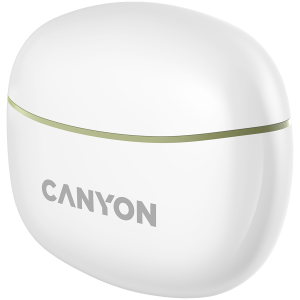 CANYON TWS-5, Căști Bluetooth, cu microfon, BT V5.3 JL 6983D4, Răspuns în frecvență: 20Hz-20kHz, baterie EarBud 40mAh*2+Carcasă de încărcare 500mAh, lungime cablu tip C 0.24m, Dimensiune: 58.5*52.91*25.91* mm, 0,036 kg, verde