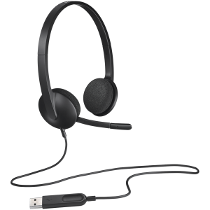 LOGITECH H340 Corded Headset - BLACK - USB