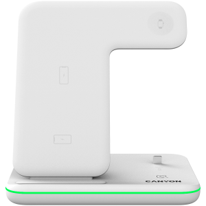 CANYON wireless charger WS-302 15W 3in1 White