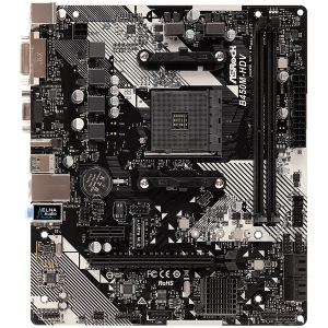 ASROCK Main Board Desktop B450M-HDV R4.0 (SAM4,2xDDR4,1xPCI 3.0x16,1xPCI Ex1,SATA III,1xM.2,1xUlraM.2,USB3.0,GLAN, VGA,DVI,HDMI,) mATX Retail