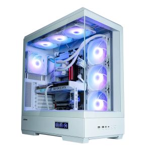 Zalman Case ATX - P50 DS White - Digital Display, Addressable RGB