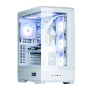 Zalman Case ATX - P50 DS White - Digital Display, Addressable RGB