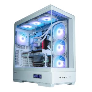 Zalman кутия Case ATX - P50 DS White - Digital Display, Addressable RGB