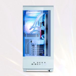 Zalman кутия Case ATX - P50 DS White - Digital Display, Addressable RGB