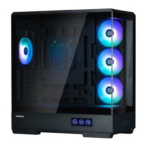 Zalman Case ATX - P50 DS Black - Digital Display, Addressable RGB