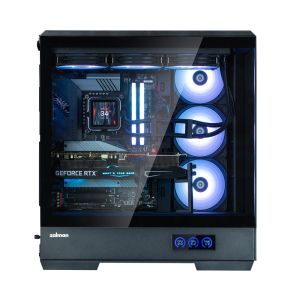 Zalman Case ATX - P50 DS Black - Digital Display, Addressable RGB