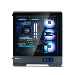 Zalman Case ATX - P50 DS Black - Digital Display, Addressable RGB